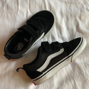 VANS Kids Black 10 Velcro